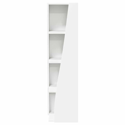 Hoekkast Wit 27,5x27x102cm Bewerkt hout