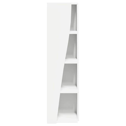 Hoekkast Wit 27,5x27x102cm Bewerkt hout