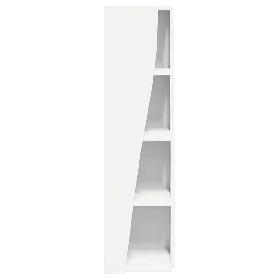 Hoekkast Wit 27,5x27x102cm Bewerkt hout