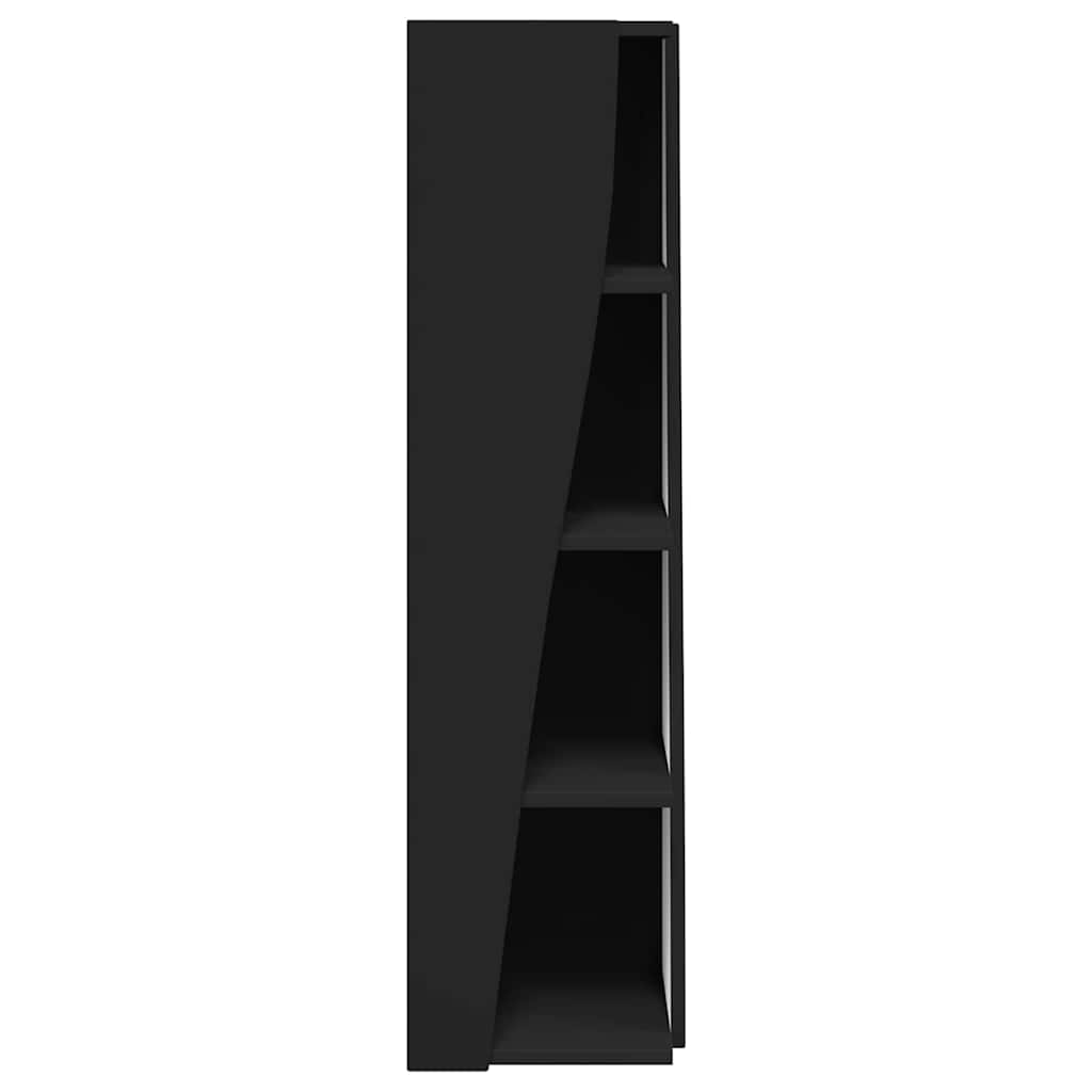 Hoekkast Wit 27,5x27x102cm Bewerkt hout