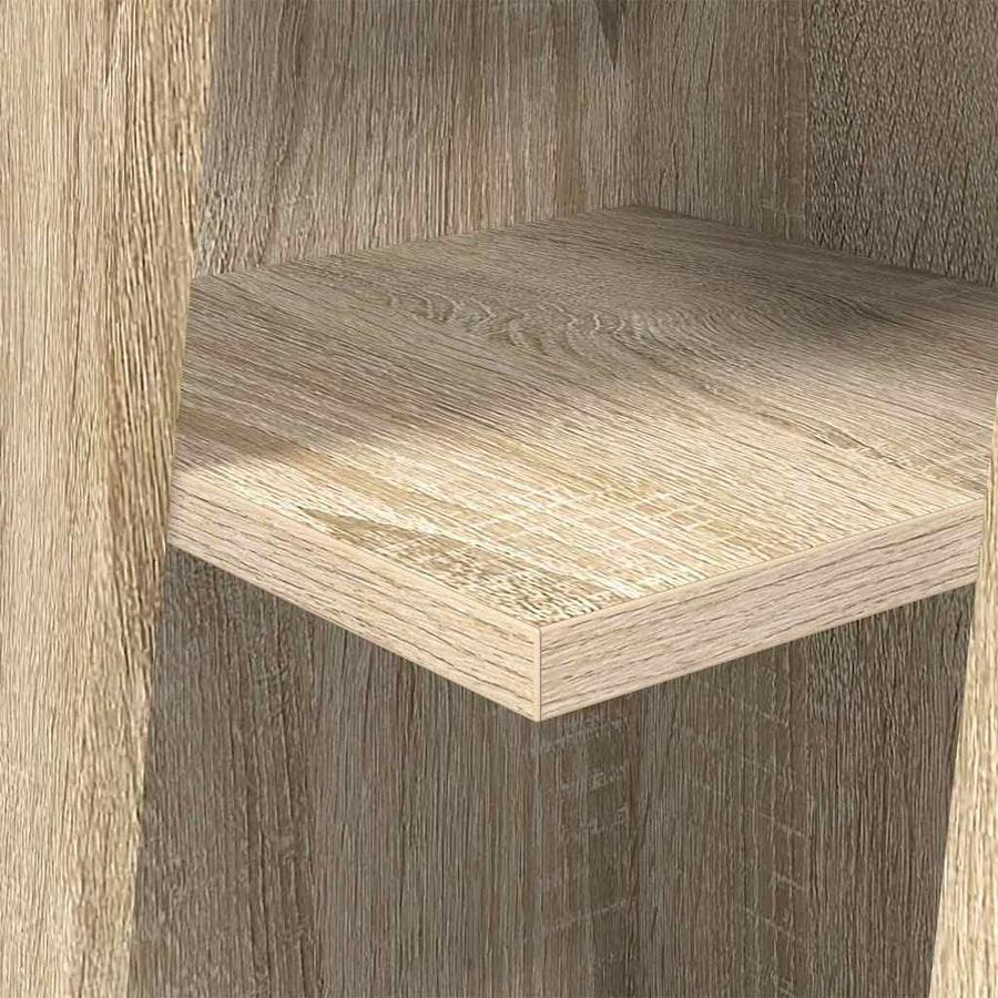 Hoekkast Wit 27,5x27x102cm Bewerkt hout
