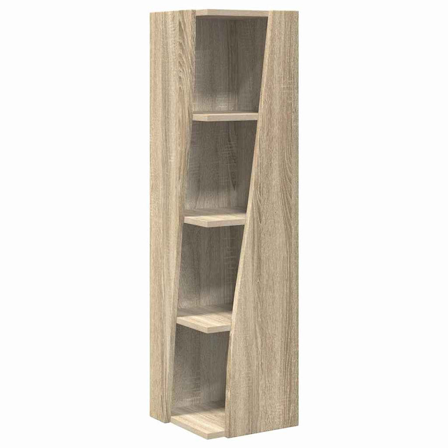 Hoekkast Wit 27,5x27x102cm Bewerkt hout