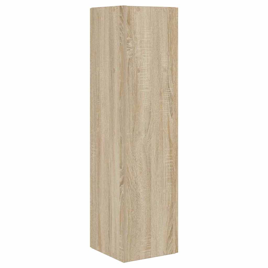 Hoekkast Wit 27,5x27x102cm Bewerkt hout