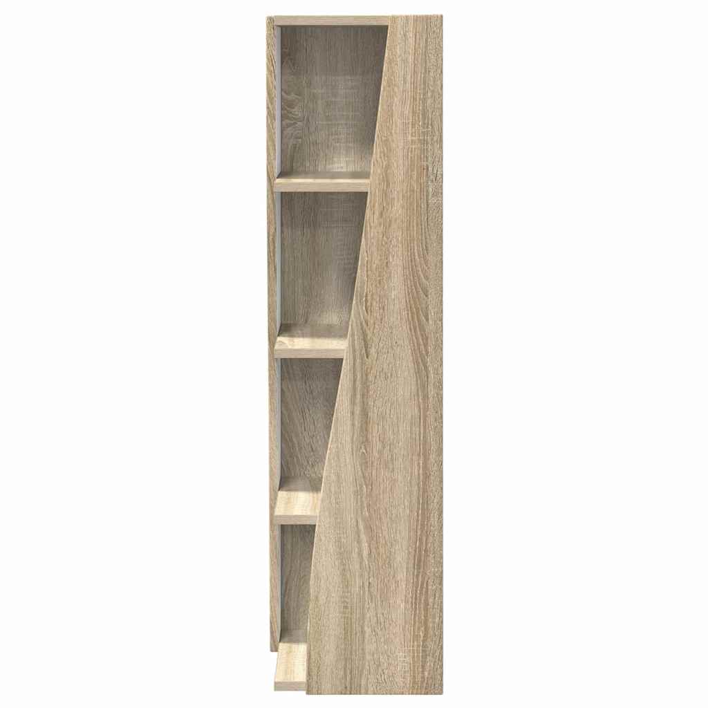 Hoekkast Wit 27,5x27x102cm Bewerkt hout