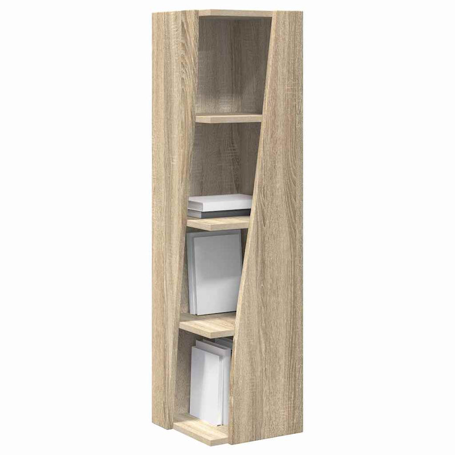 Hoekkast Wit 27,5x27x102cm Bewerkt hout