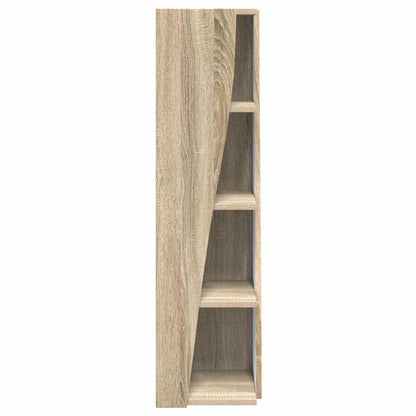 Hoekkast Wit 27,5x27x102cm Bewerkt hout