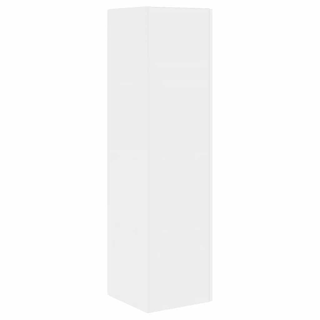 Hoekkast Wit 27,5x27x102cm Bewerkt hout