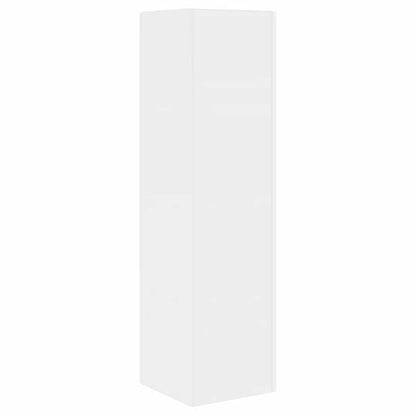 Hoekkast Wit 27,5x27x102cm Bewerkt hout