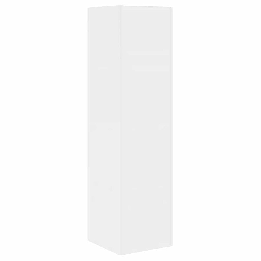Hoekkast Wit 27,5x27x102cm Bewerkt hout