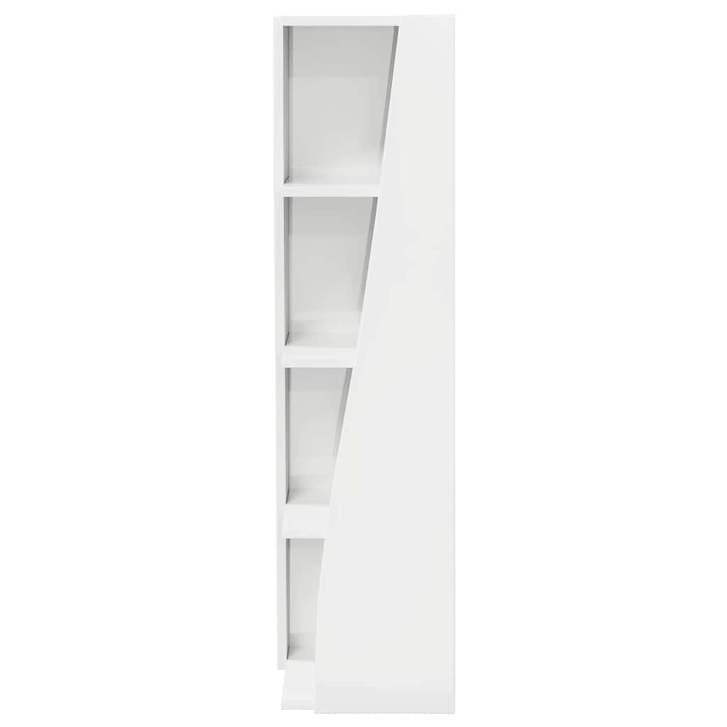 Hoekkast Wit 27,5x27x102cm Bewerkt hout