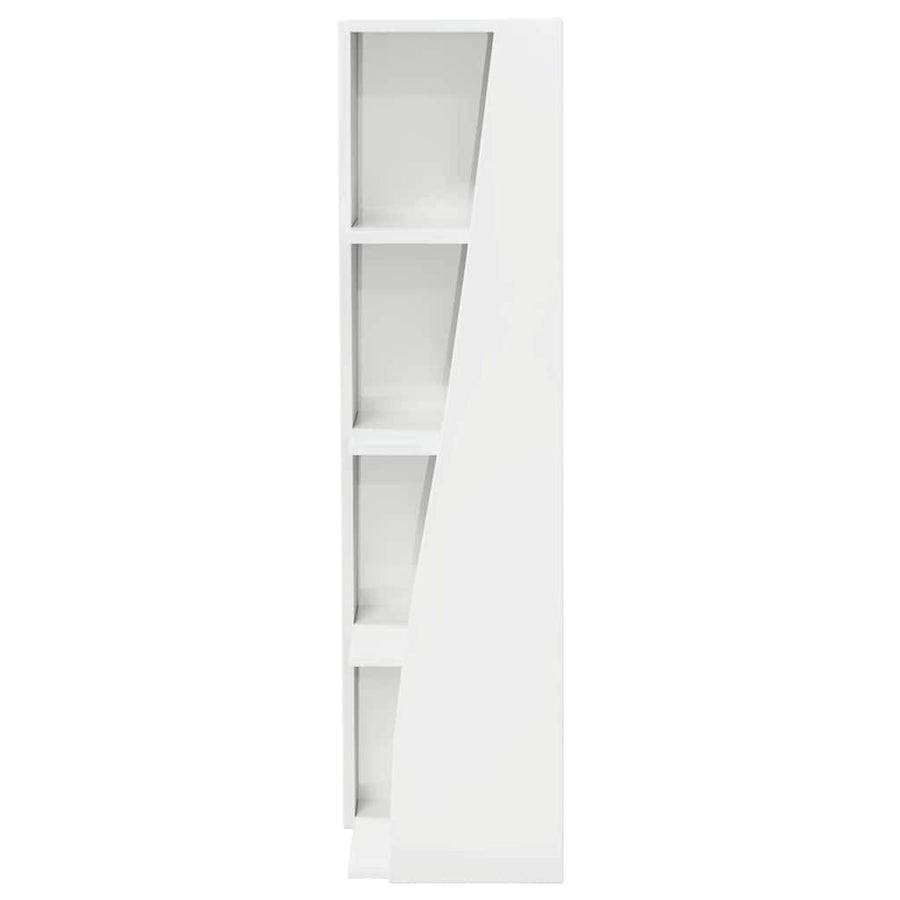 Hoekkast Wit 27,5x27x102cm Bewerkt hout
