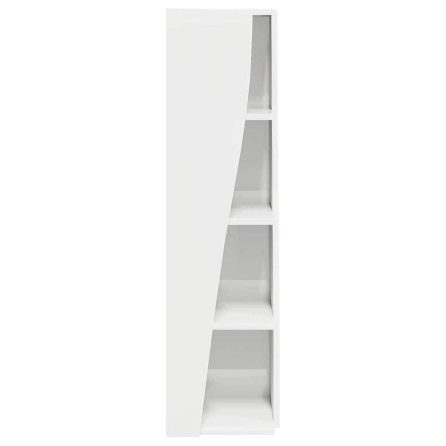 Hoekkast Wit 27,5x27x102cm Bewerkt hout