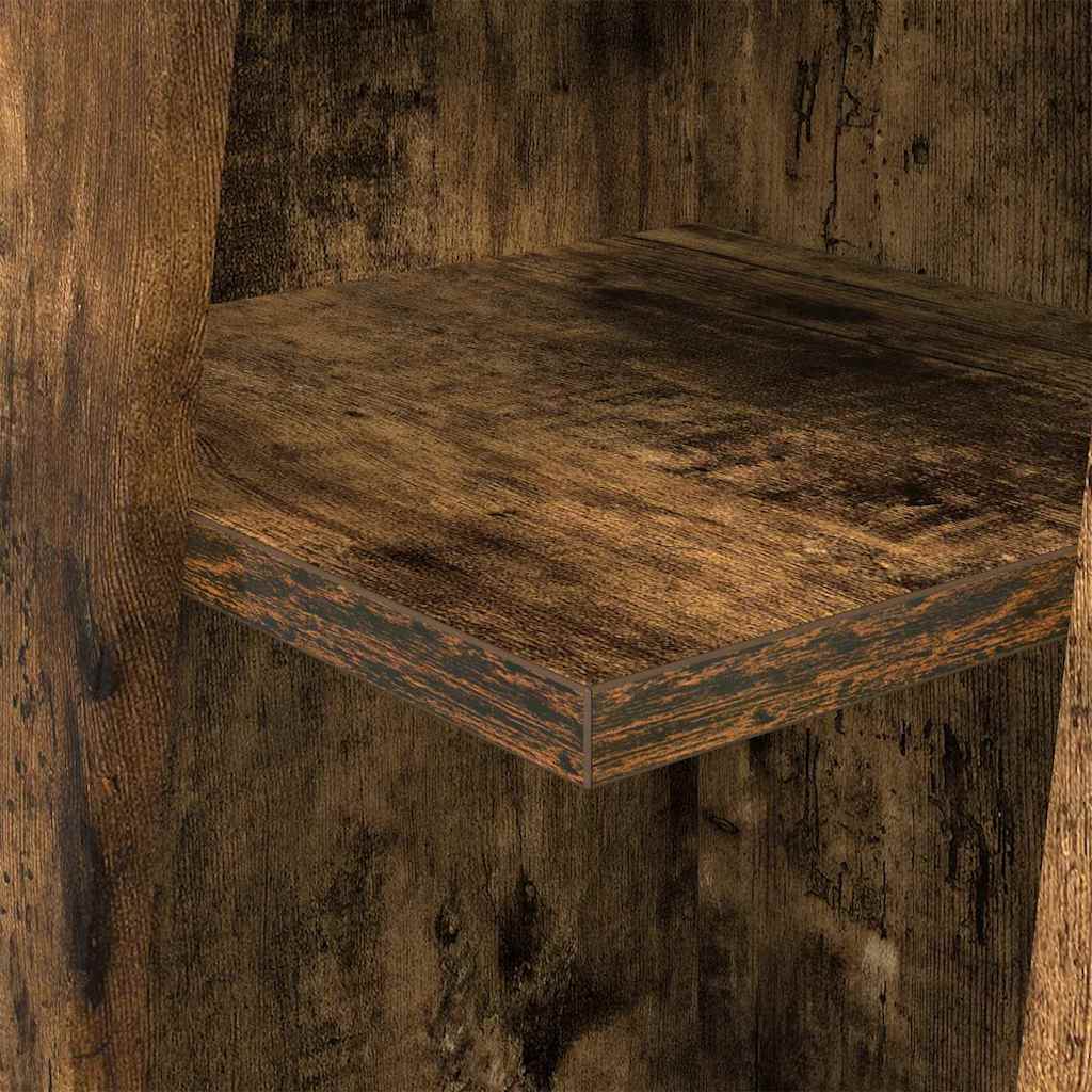 Hoekkast Wit 27,5x27x102cm Bewerkt hout