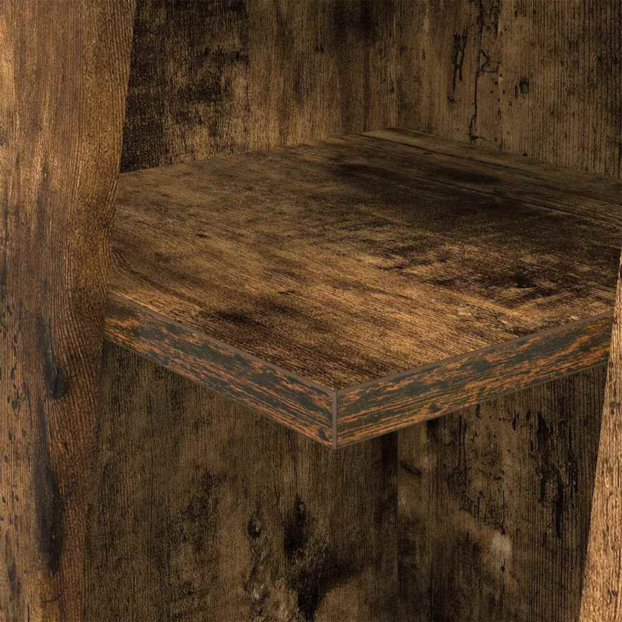 Hoekkast Wit 27,5x27x102cm Bewerkt hout