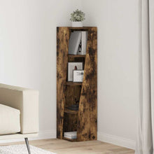 Hoekkast Wit 27,5x27x102cm Bewerkt hout