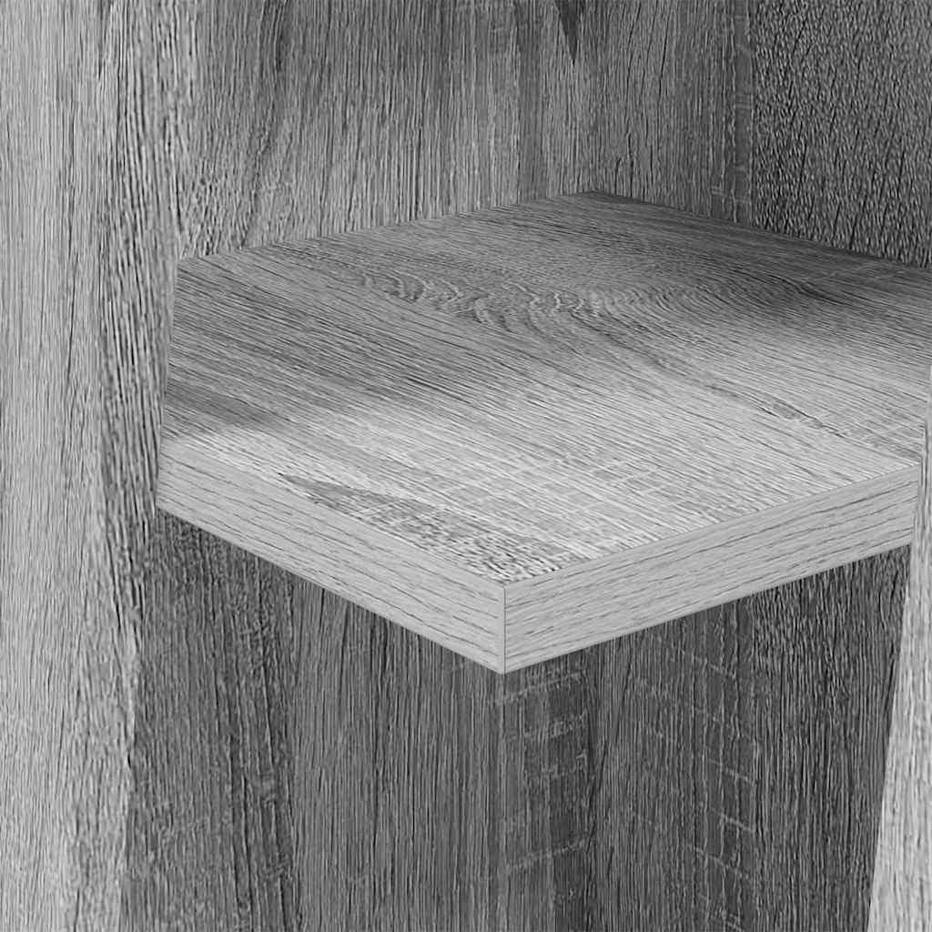 Hoekkast Wit 27,5x27x102cm Bewerkt hout