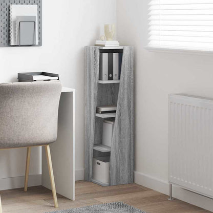 Hoekkast Wit 27,5x27x102cm Bewerkt hout