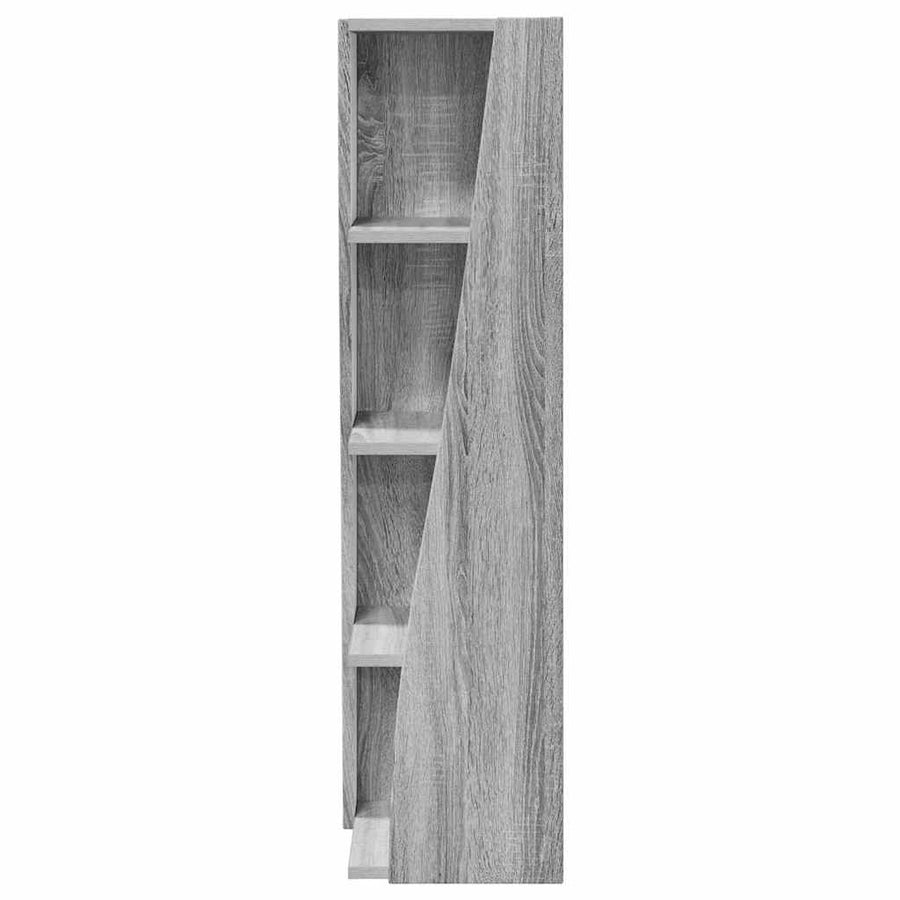 Hoekkast Wit 27,5x27x102cm Bewerkt hout