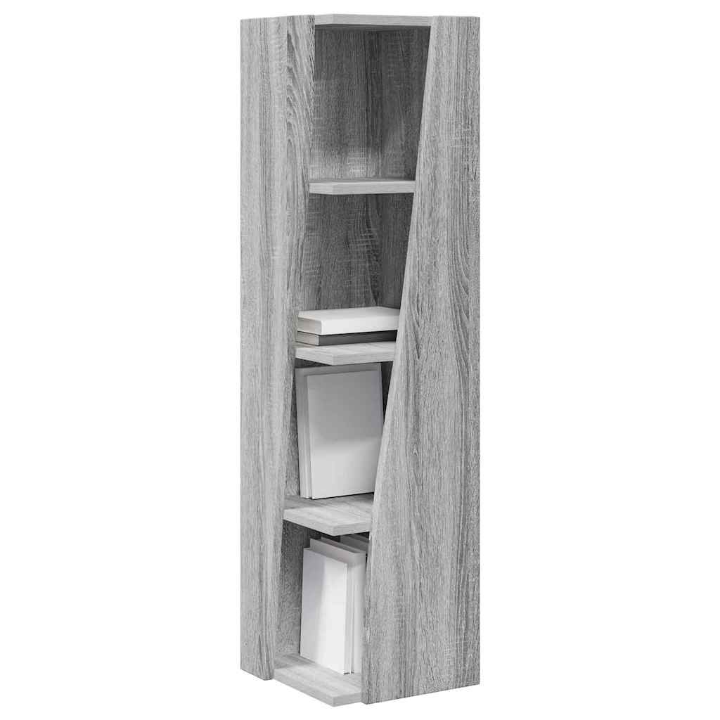Hoekkast Wit 27,5x27x102cm Bewerkt hout