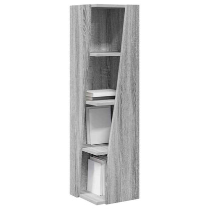 Hoekkast Wit 27,5x27x102cm Bewerkt hout