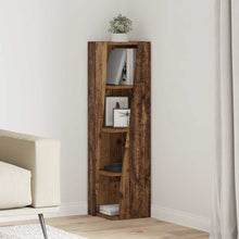Hoekkast Wit 27,5x27x102cm Bewerkt hout