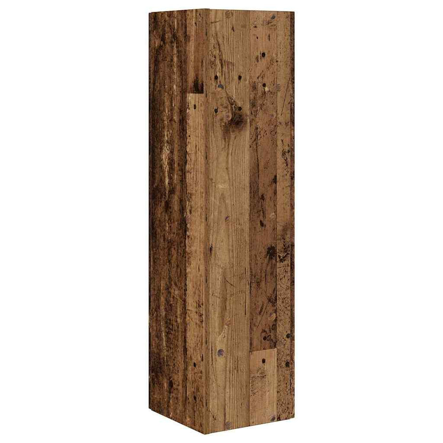 Hoekkast Wit 27,5x27x102cm Bewerkt hout
