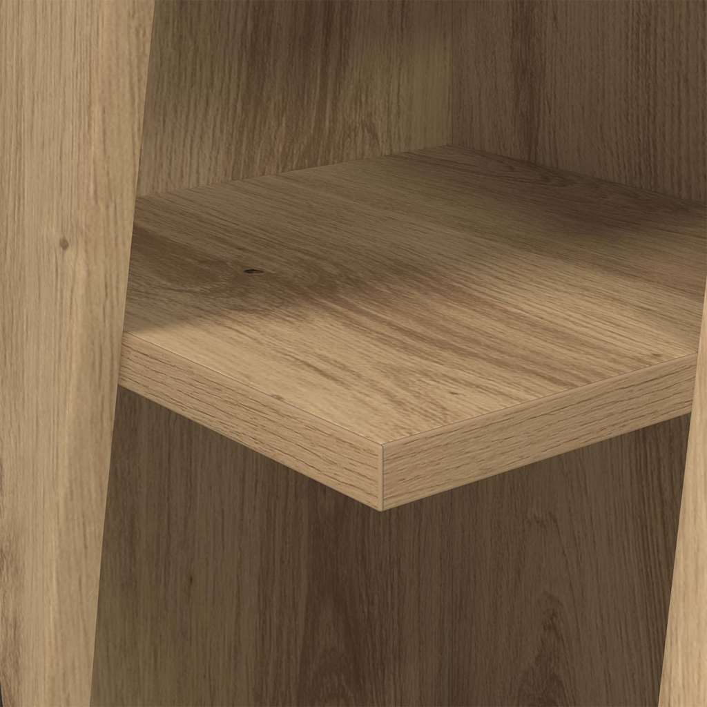 Hoekkast Wit 27,5x27x102cm Bewerkt hout