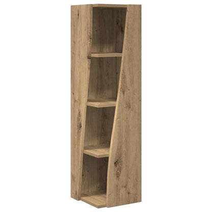 Hoekkast Wit 27,5x27x102cm Bewerkt hout