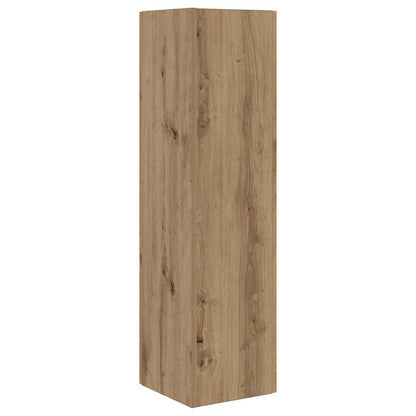 Hoekkast Wit 27,5x27x102cm Bewerkt hout