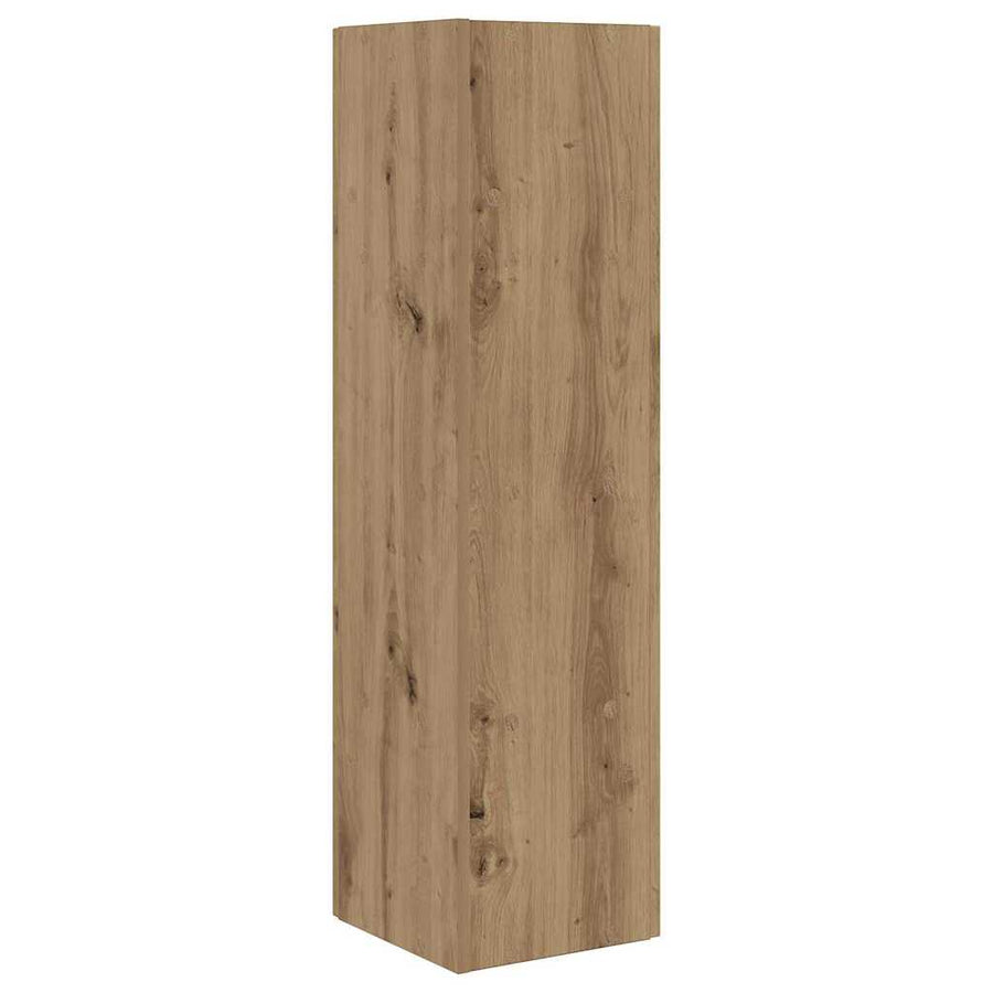 Hoekkast Wit 27,5x27x102cm Bewerkt hout