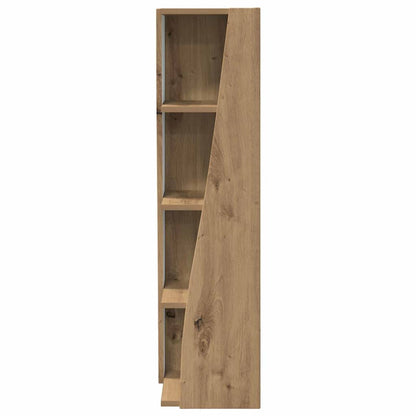 Hoekkast Wit 27,5x27x102cm Bewerkt hout