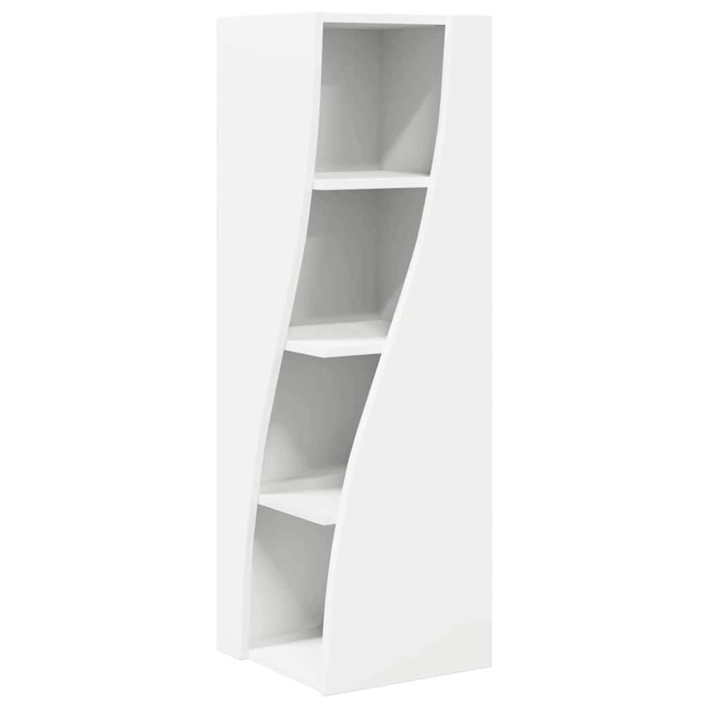 Hoekkast Wit 32x32x102cm Bewerkt hout