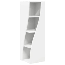 Hoekkast Wit 32x32x102cm Bewerkt hout