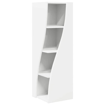 Hoekkast Wit 32x32x102cm Bewerkt hout
