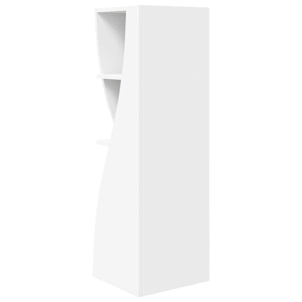 Hoekkast Wit 32x32x102cm Bewerkt hout