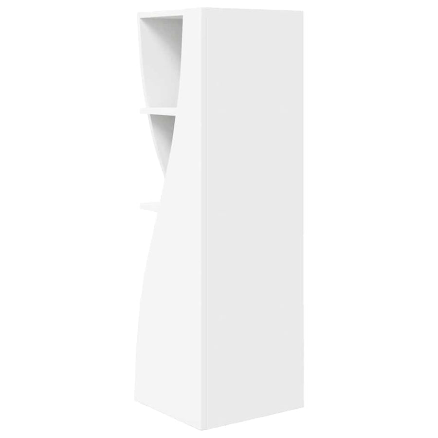 Hoekkast Wit 32x32x102cm Bewerkt hout