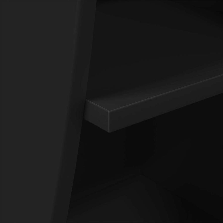 Hoekkast Wit 32x32x102cm Bewerkt hout