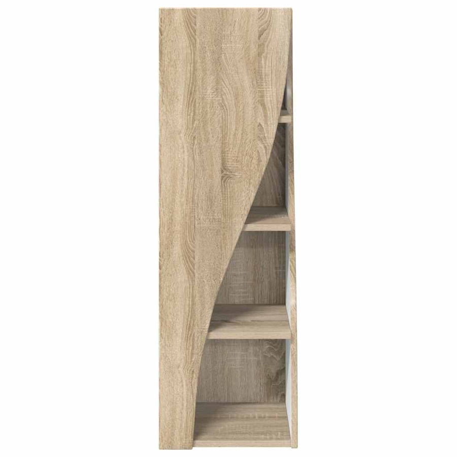 Hoekkast Wit 32x32x102cm Bewerkt hout
