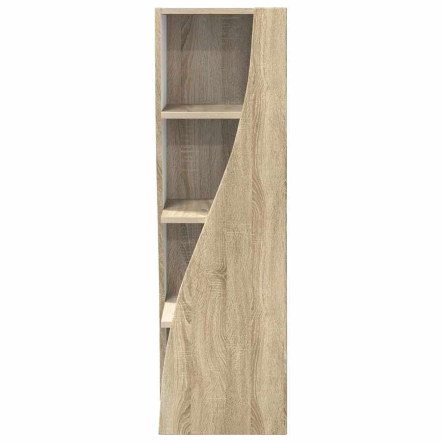 Hoekkast Wit 32x32x102cm Bewerkt hout