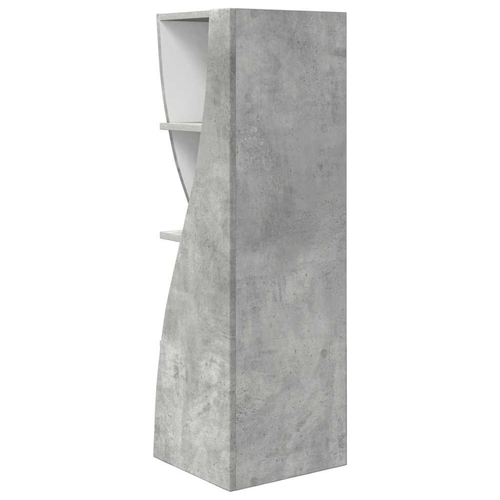 Hoekkast Wit 32x32x102cm Bewerkt hout
