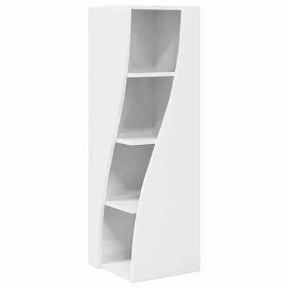 Hoekkast Wit 32x32x102cm Bewerkt hout