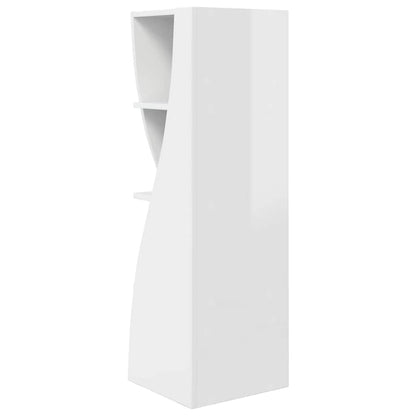 Hoekkast Wit 32x32x102cm Bewerkt hout