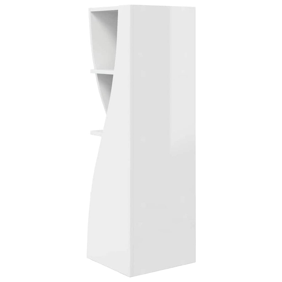 Hoekkast Wit 32x32x102cm Bewerkt hout