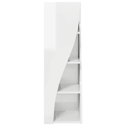 Hoekkast Wit 32x32x102cm Bewerkt hout