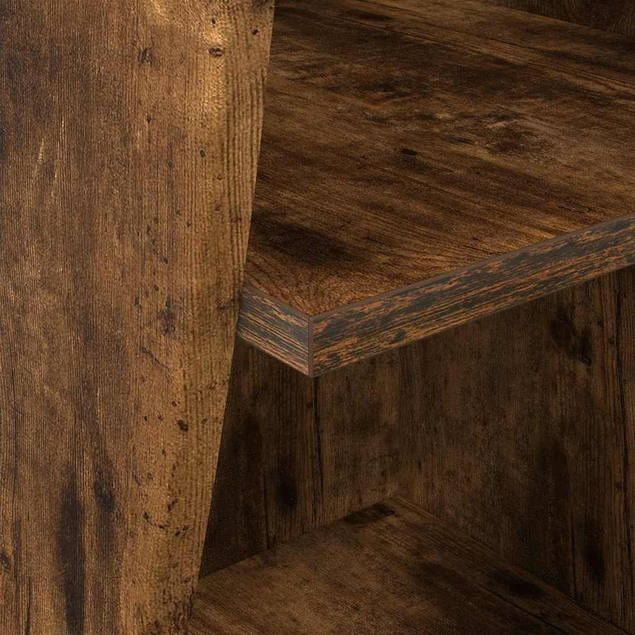 Hoekkast Wit 32x32x102cm Bewerkt hout
