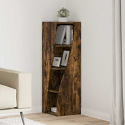 Hoekkast wit 32x32x102 cm bewerkt hout