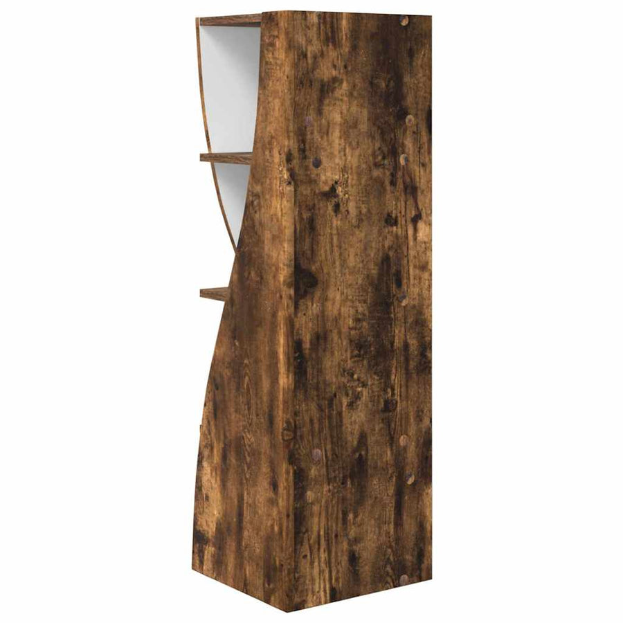 Hoekkast Wit 32x32x102cm Bewerkt hout