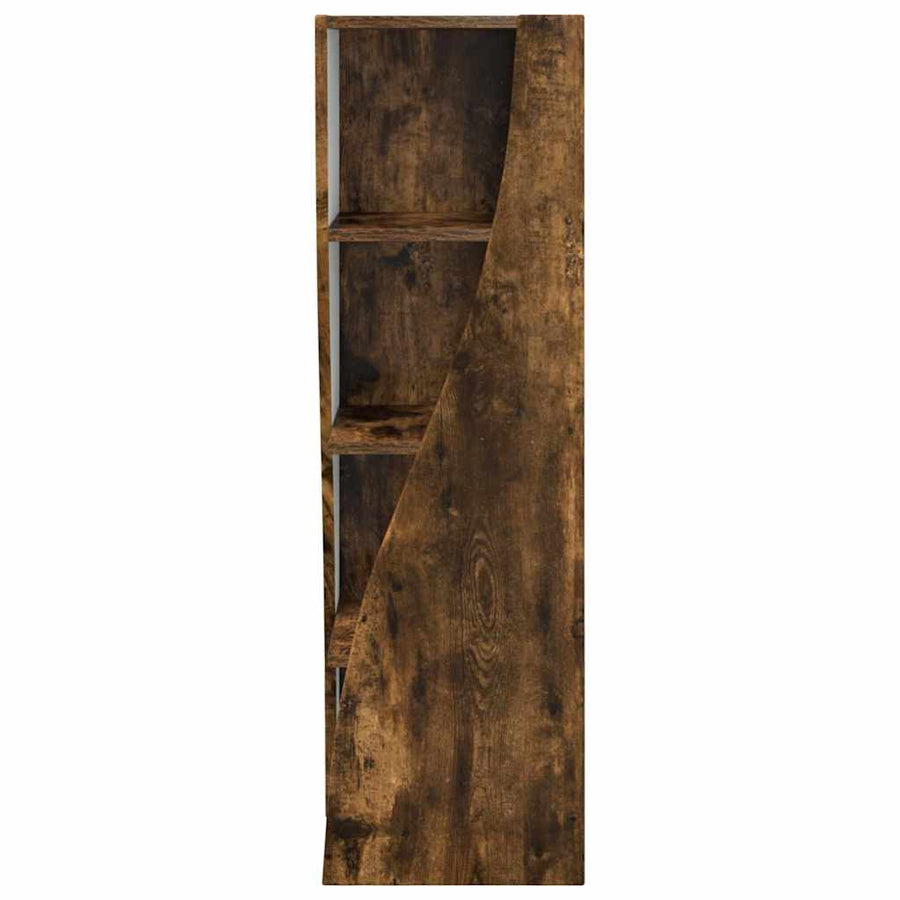 Hoekkast Wit 32x32x102cm Bewerkt hout