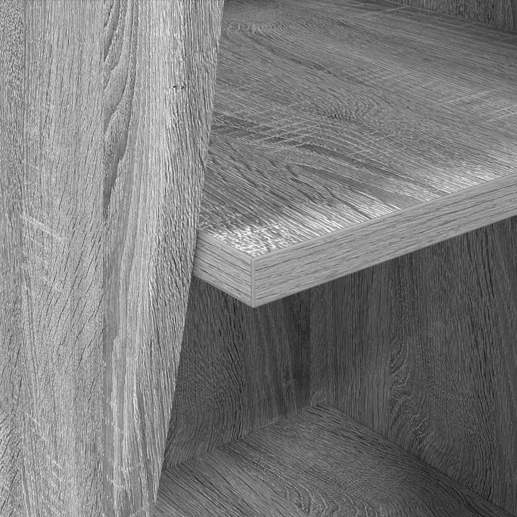 Hoekkast Wit 32x32x102cm Bewerkt hout