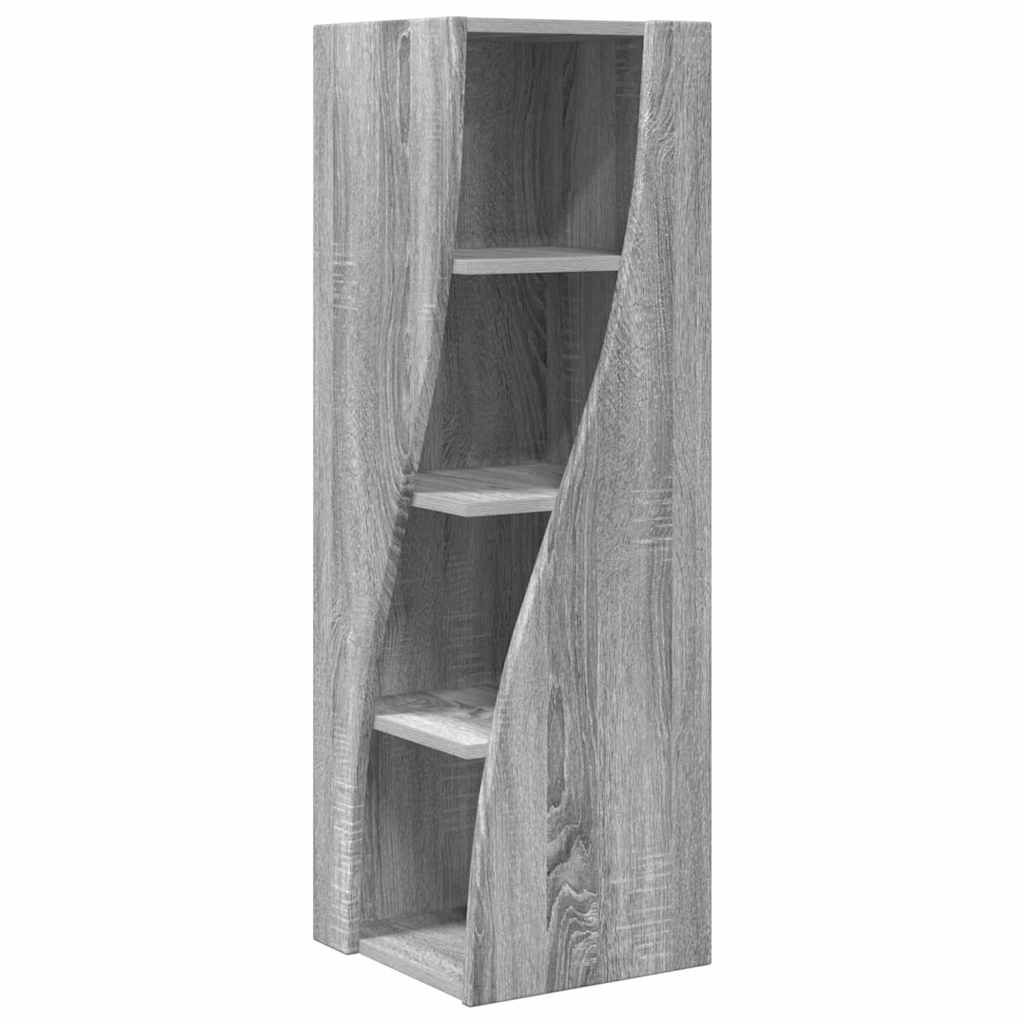 Hoekkast Wit 32x32x102cm Bewerkt hout